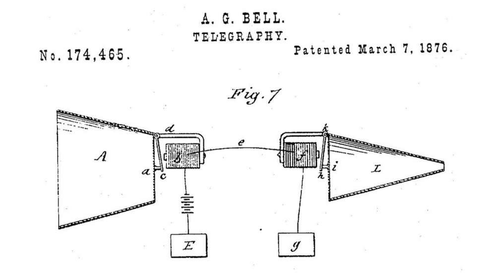 Extract from Bell's granted patent from 1876